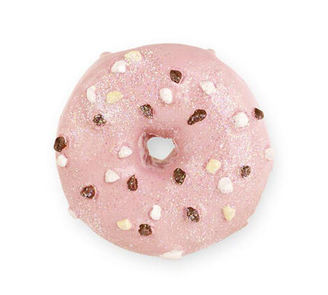 Ciambellina Donut Rosa Glitterato con Magnete 