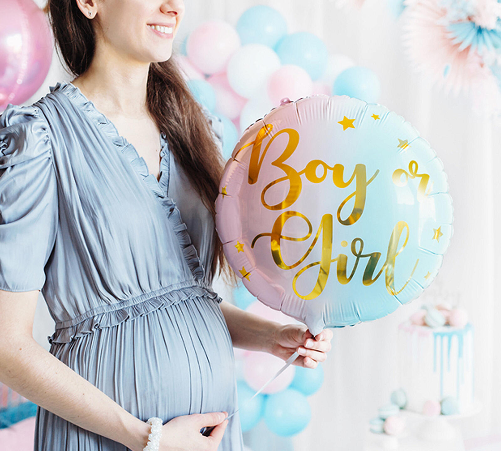 Palloncini per baby shower Gender Reveal.
