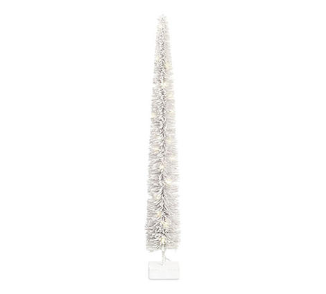Albero di Natale Bianco con Led h 95 cm  
