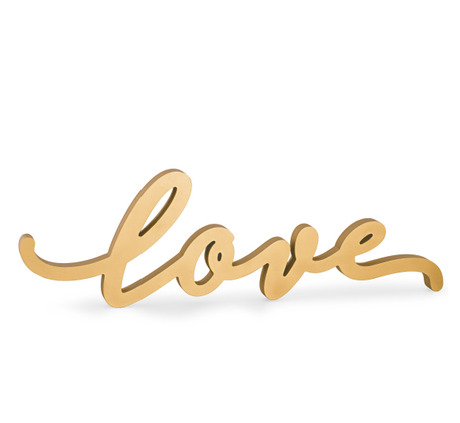 Scritta Decorativa in Legno "Love"  