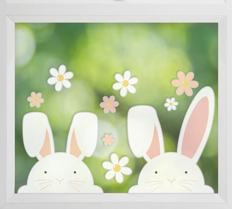 Stickers da Finestra Coniglio di Pasqua 
