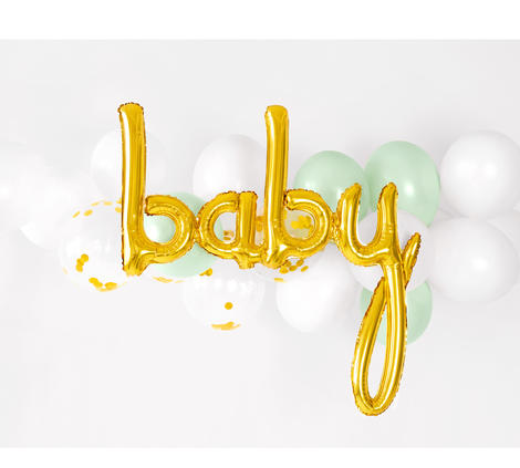 Palloncino Scritta "baby" in Oro  