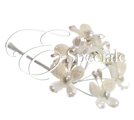 Farfalle decorative Bianco Perla (conf. 8pz)  