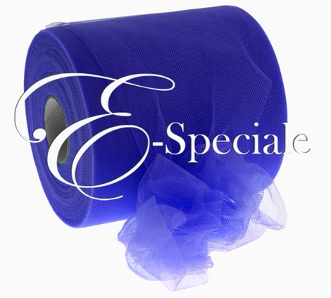 Tulle 12,5cmx100mt <p> <span style="font-size:24px;">Nel Blu dipinto di Blu</span></p><p> Colore primario intenso, elegantemente regale, simbolo di Amore Eterno.</p><p> Ideale per festeggiare il 35&deg; anniversario (Nozze di Zaffiro)</p><p> Il colore Blu si abbina molto bene con il Celeste, il Bianco e l&#39;Arancio ma anche al Tiffany, al Rosa e al Fuxia.</p>